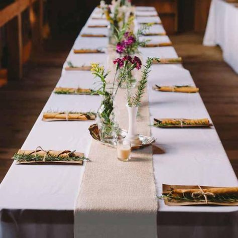 Burlap wedding decorations