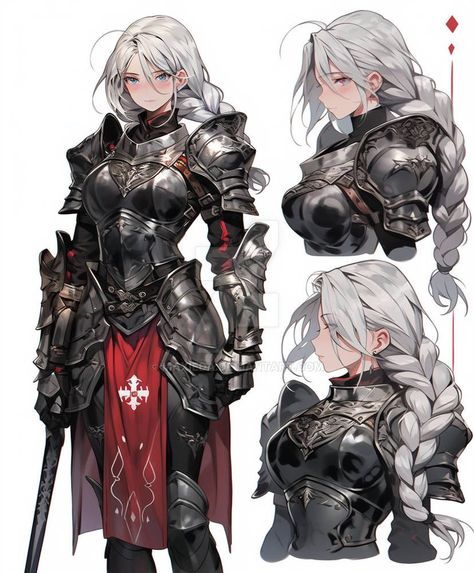 Hanzo Nijijourney Showcase (AI) Anime Armor Female, Female Armor Art, Knight Female Art, Female In Armor, Mech Design Concept Art, Knight Outfit Female, Anime Knight Art, Character Design Armor, Anime Armor Design