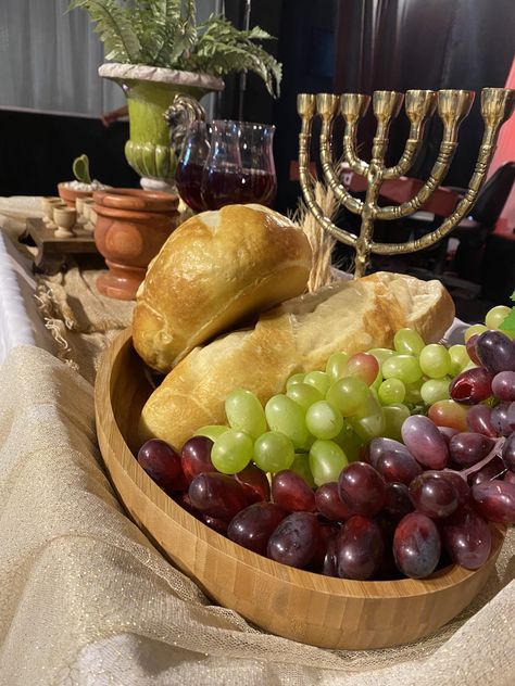 Shavuot Tablescape, Communion Table Decorations, Lord's Supper, Communion Centerpieces, Communion Table, Lords Supper, Church Altar Decorations, Communion Decorations, Church Stage Design