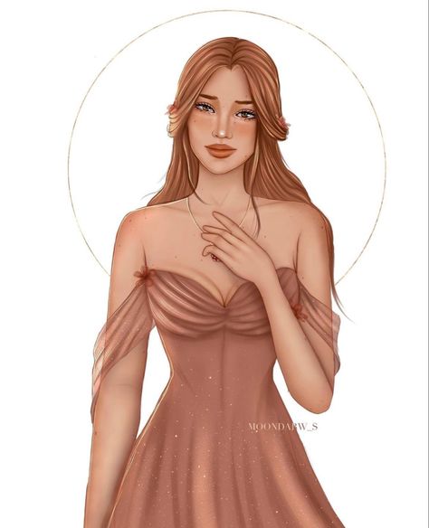 Elain Archeron | Fanart | Acotar Elain Archeron, Library Inspiration, A Court Of Wings And Ruin, Sarah J Maas Books, A Court Of Mist And Fury, Look At The Stars, March 27, Sarah J Maas, Drawing Clothes