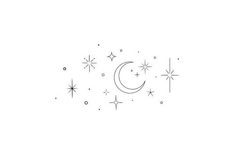 Too The Moon And Back Tattoos, Moon Star Tattoo, Luna Tattoo, Sparkle Tattoo, Persian Tattoo, Small Moon Tattoos, Wrist Tattoo Designs, Stars Tattoo, Birthday Tattoo