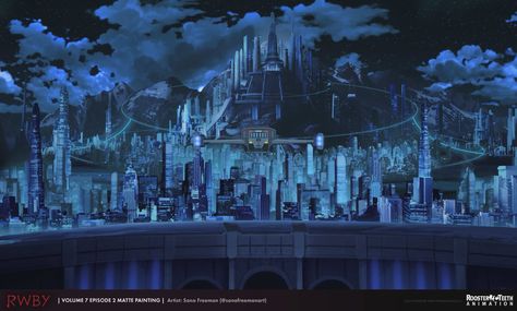 Rwby Rose, Underwater City, Rwby Fanart, Minecraft City, Futuristic City, Science Fiction Art, Matte Painting, Cinematic Photography, Sci Fi Fantasy