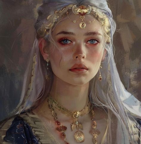 -ˋˏ ༻❁༺ ˎˊ- Dalberadiata Art, Myrcella Baratheon Fanart, Old Valyria Art, Targaryen Women Art, Targaryen Beauty, Targaryen Women, Daena Targaryen, Daenerys Stormborn, Targaryen Art