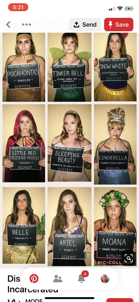 Epic Costumes, Police Party, Princess Halloween, Disney Princess Costumes, Princess Halloween Costume, Police Dept, House Of Beauty, Princess Costume, Group Halloween Costumes