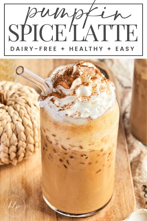 pumpkin spice latte iced pinterest pin Best Chai Tea Latte Recipe, Healthy Pumpkin Chai Latte, Pumpkin Spice Latte Dairy Free, Gluten Free Dairy Free Recipes Dinner, Healthy Pumpkin Spice Latte, Iced Pumpkin Spice Latte, Pumpkin Spice Latte Recipe, Tea Latte Recipe, Fall Recipes Pumpkin