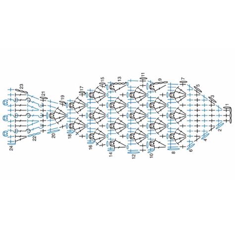 Fish Crochet, Crochet Garden, Crochet Butterfly Pattern, Crochet Fish, Crochet For Beginners Blanket, Crochet Fashion Patterns, Crochet Diagram, Crochet Applique, Crochet Chart