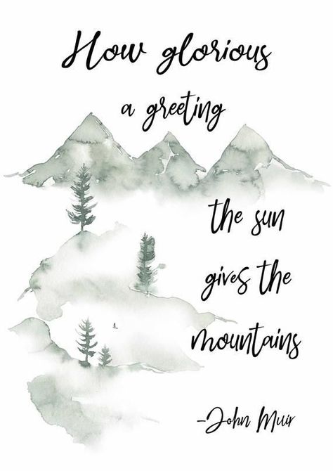 Mountain Quotes, John Muir Quotes, Mountains Are Calling, Outdoor Quotes, Art Quote, John Muir, Nature Quotes, Travel Quotes, Etsy Printables