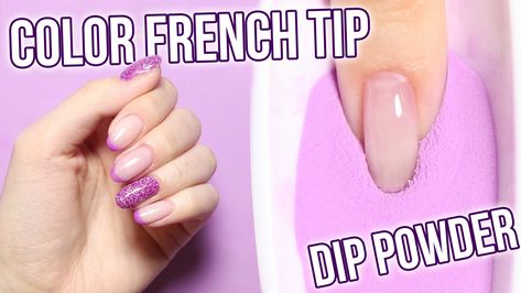 Learn how to apply Dipsy Dip Dip powder in a French tip style using the Manicure Dipping Tray French Tip Dip, Color French Tip, Purple French Tip, Light Nail Polish, Dip Dip, Purple French, Dip Manicure, Purple Tips, Powder Nail Polish