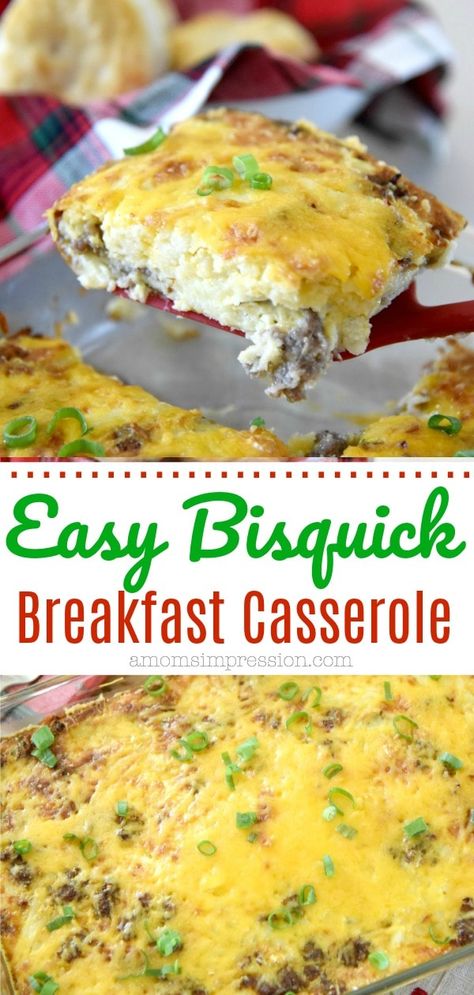 Breakfast Casserole Bisquick, Bisquick Breakfast Casserole, Bisquick Breakfast, Bisquick Recipes Breakfast, Bisquick Sausage, Impossible Pies, Casserole Breakfast, Crispy Oven Fried Chicken, Breakfast Casserole Bacon