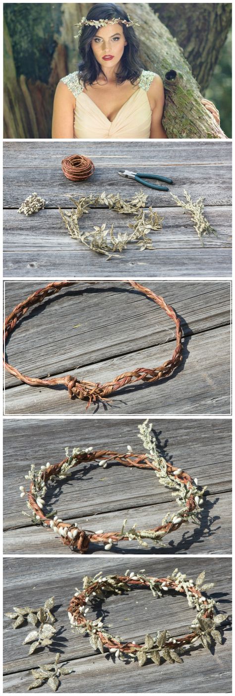 Swap your floral headband for its fall counterpart with this darling DIY fairy crown! Diy Fairy Headpiece, Diy Fairy Crown, Fairy Crowns Diy, Fairy Headband, Fall Fairy, Diy Headbands, Fall Headbands, Flowers Crown, Diy Flower Crown