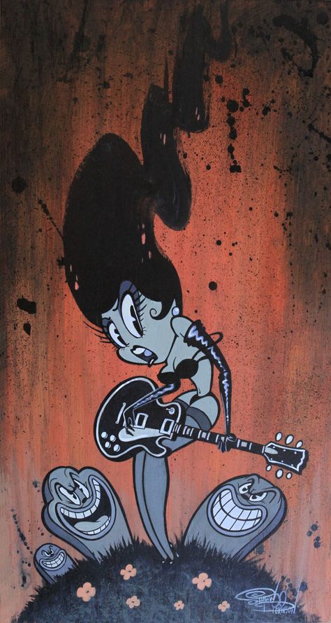 Shawn Dickinson, Rockabilly Art, 1930s Style, Rubber Hose, Rock N’roll, Lowbrow Art, Retro Cartoons, Decoration Inspiration, Pin Up Art