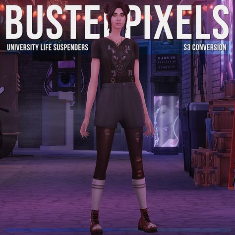 Busted Pixels / #ts4cc Ts4 Clothes, Sims Inspiration, Sims Characters, Mod Dress 60s, Sims Clothes, Pelo Sims, Everyday Jacket, Sims 4 Mm Cc, Vintage Boho Dress