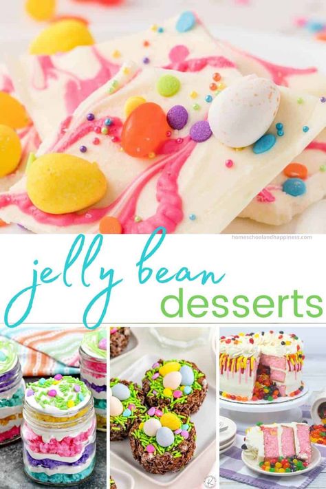 Jelly Bean Desserts + Creative Ways To Use Jelly Beans Bean Desserts, Spring Celebration, Jelly Bean, Easter Recipes, Jelly Beans, Jelly, Easter