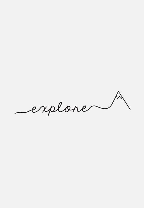 Tato Minimal, Petit Tattoo, Explore Tattoo, Shape Tattoo, Disney Tattoo, Passion For Life, Constellation Tattoos, Home Tattoo, Top Quotes