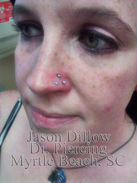 triple nostril piercing by jason dillow Triple Nostril Piercing, Triple Nose Piercing, Nose Piercing Ideas, Nostril Piercing, Piercing Ideas, Stop It, Weird And Wonderful, Piercing Tattoo, Body Mods