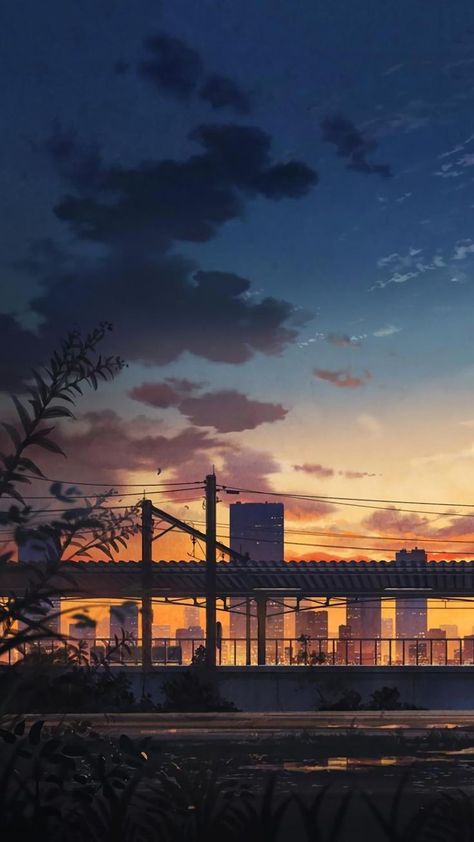 Scenery Wallpaper Anime, Wallpaper Anime Scenery, City Scenery, Anime City, Sunset City, Pretty Backgrounds, Night Landscape, Anime Backgrounds Wallpapers, Cool Wallpapers Cartoon