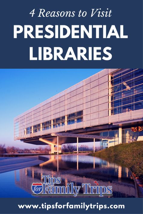 4 reasons to visit  U.S. Presidential Libraries with your family | tipsforfamilytrips.com | educational | travel | spring break | summer vacation United States Travel Bucket Lists, Presidential Libraries, Family Destinations, Family Trips, Family Vacation Destinations, College Park, Family Travel Destinations, United States Travel, Vacation Destinations