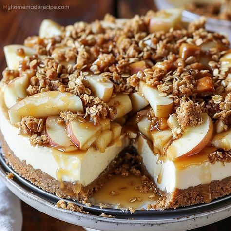 Apple Crisp Cheesecake Recipe - My Home Made Recipe Taco Cabbage, Delicious Apple Crisp, Low Carb Taco Seasoning, Cabbage Skillet, Apple Crisp Topping, Apple Crisp Cheesecake, Crisp Topping, Ground Beef Taco, Pea Salad Recipes