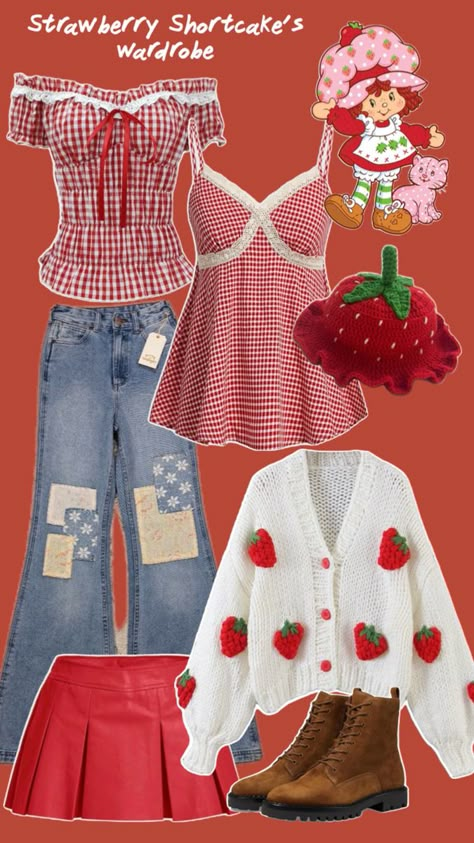 Strawberry Shortcake Halloween, Strawberry Shortcake Halloween Costume, Strawberry Shortcake Outfits, Strawberry Shortcake Costume, Duo Halloween Costumes, Strawberry Shortcake, Spa Day, Halloween Outfits, Costume Party