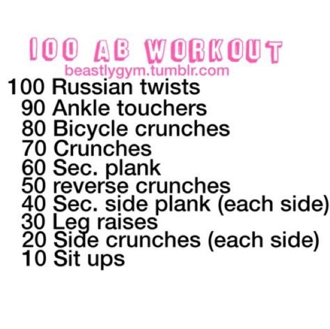 100 countdown workout. Random Workouts, Side Ab Workout, Kpop Abs, Intense Ab Workout, Effective Ab Workouts, Burning Workout, Month Workout, Workout Exercises, Fitness Goal