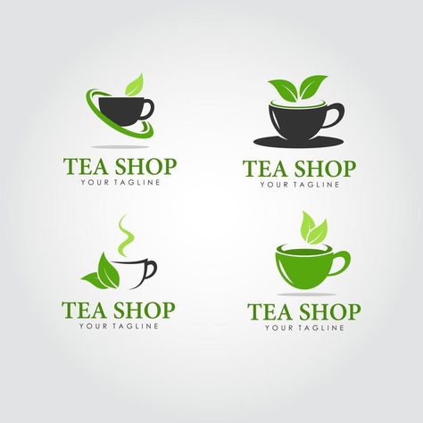 Tea shop logo design vector. Suitable for your business logo Tea Shop Logo Design Ideas, Tea Brand Logo Design, Tea Shop Logo Design, Tea Logo Design Ideas, Tea Brand Logo, Tea Cup Logo, Tea Shop Logo, Tea Logo Design, Money Logo