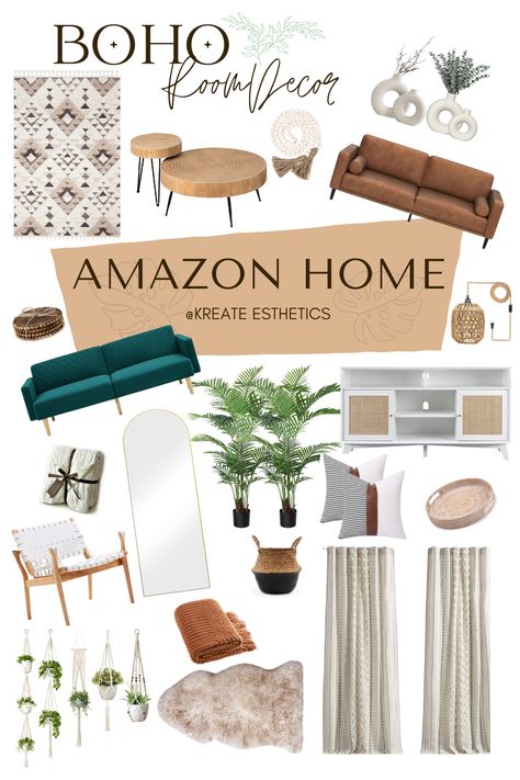 Amazon Boho Decor, Home Decor Amazon Finds, Modern Boho Living Room Decor, Decor Amazon Finds, Living Room Decor Boho, Amazon Wish List, Home Decor Amazon, Room Decor Boho, Modern Boho Living Room