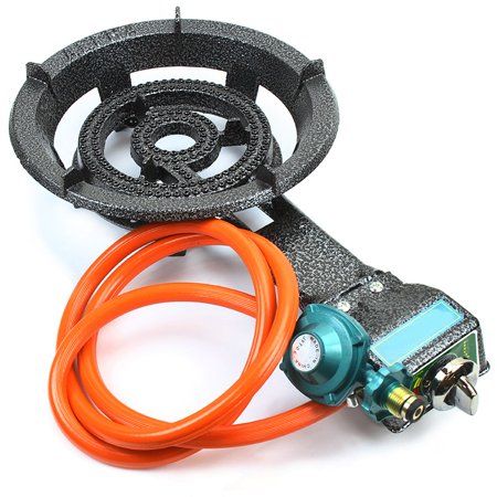 XtremepowerUS Outdoor Portable Single Burner Gas Propane Stove Range Camping BBQ Hose & Regulator - Walmart.com Stove Range, Outdoor Cooker, Propane Stove, Portable Stove, Outdoor Stove, Single Burner, Cast Iron Stove, Propane Grill, Camping Bbq