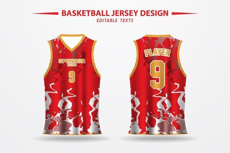 Vector white and red basketball jersey d... | Premium Vector #Freepik #vector #sleeveless #number #number-design Red Jersey Design Basketball, Red Basketball Jersey Design, Red Jersey Design, Red Basketball Jersey, Basketball Jersey Design, Egyptian Eye Tattoos, Eye Tattoos, Sublimation Jersey, Basketball Uniforms Design