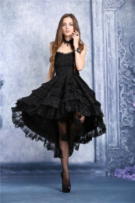 Dark in Love Black Gothic Victorian Floral Lace Corset Dovetail Noble Dress Gothic Prom Dress, Tail Dress, Dress 2015, Gothic Dress, Black Prom Dresses, Gothic Outfits, Gothic Lolita, Homecoming Dress, Goth Fashion