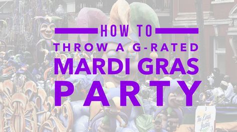 Mardi Gras with Kids: How to Throw a (G-Rated) Mardi Gras Party Mardi Gras Kid, Mardi Gras Party, Fun Family Activities, Winter Blues, Mom Blogs, Mardi Gras, Kid Friendly, Fun Activities, Iowa