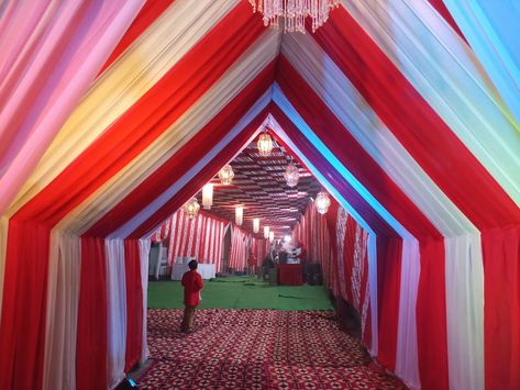 Beautiful tent decors to embellish any occasion! 🎊🎉  Karan Gureja Tent House, Panipat, Haryana. Call us: +91-89500-79212  #GurejaTents #GurejaTentHouse #Panipat #TentDecors #TentDecorationinPanipat Tent House, Tent Decorations, Event Tent, Ceiling Design, Tent, Ceiling, Quick Saves, Design