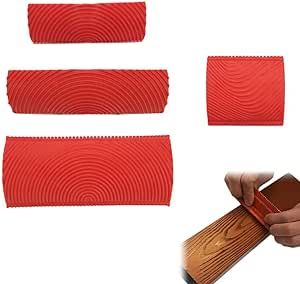 4 Pieces/Set Wood Graining Painting Tool Rubber Imitation Wood Grain Tool Red Wood Grain Design Decorating Tool for DIY Wall Room Art Paint Decoration Wood Grain Tool, Graining Tool, Paint Decoration, Paint Tools, Painting Tool, Grain Design, Pattern Painting, Wood Pattern, Red Wood