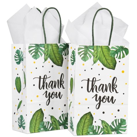 PRICES MAY VARY. Small Tropical Party Favor Bags: Enhance your Hawaiian party decor with these small sized tropical themed paper gift bags and tissue paper. Fill them with toys, small gifts, and tropical party favors to complement your theme perfectly with their palm leaf design. Versatile Use: From tropical-themed birthday bashes and weddings to baby showers, luaus, Hawaiian barbecues, and summer pool parties, these palm leaf bags effortlessly infuse any occasion with a delightful touch of the Tropical Birthday Decorations, Palm Leaf Bag, Party Goodie Bags, Climbing Gifts, Small Treats, Boho Tropical, Hawaiian Luau Party, Palm Leaf Design, Luau Theme