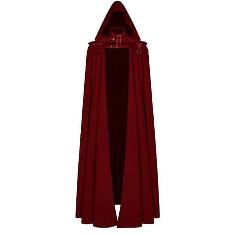 Retro Vintage Punk & Gothic Medieval 17th Century Masquerade Plague Doctor Men's Women's Cosplay Costume Halloween Performance Cloak 2023 - US $36.99 Wizard Cloak, Red Cloak, Medieval Cloak, Cape With Hood, Red Cape, Hooded Cloak, Gothic Halloween, Oversize Fashion, Vintage Gothic