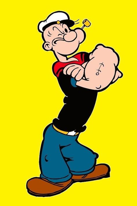 Popeye Tattoo, Animated Movies Characters, Popeye Cartoon, Batman Comic Wallpaper, Popeye And Olive, Old Cartoon Network, Popeye The Sailor Man, Classic Cartoon Characters, Cartoon Character Pictures