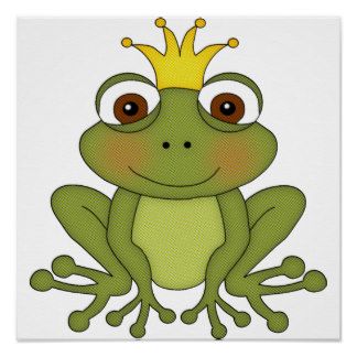 Cartoon Crown Posters | Zazzle Prince With Crown, Fairy Tale Projects, Fractured Fairy Tales, Top Gifts For Kids, Prince Theme, Forest Drawing, Frog Theme, Frog Illustration, Frog Pictures