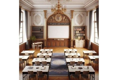 Rich Private School Classroom, Private School Classroom, Rich Private School, Classroom High School, Private School, School Classroom, High School, Royalty