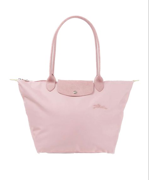 #longchamp#pink Light Pink Longchamp, Pink Longchamp Bag, Longchamp Le Pliage Medium, Lacoste Bag, Longchamp Bag, Luxury Bags Collection, Longchamp Bags, Fade Styles, Pink Life