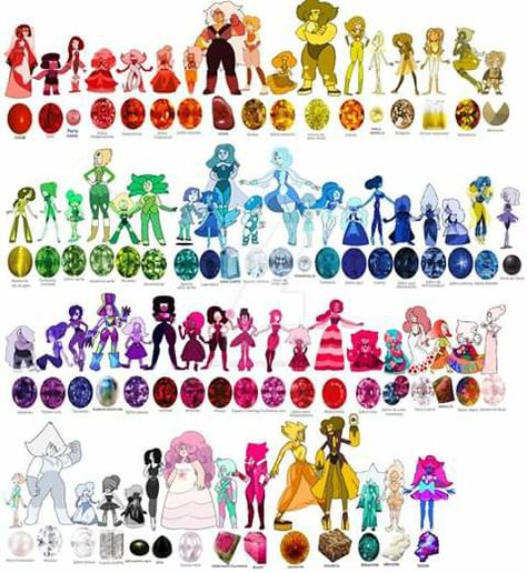 Steven Universe All Gems, Gem Fusions, Universe Drawing, Steven Universe Fusion, Crystal Gems Steven Universe, Steven Universe Diamond, Steven Universe Oc, Steven Universe Anime, Steven Universe Au