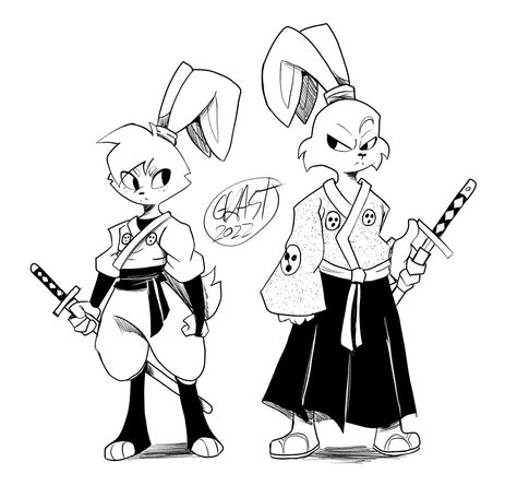 Tmnt Usagi Yojimbo, Samurai Rabbit Fanart, Yuichi Usagi Fanart, Samurai Rabbit The Usagi Chronicles, Tmnt Usagi, Usagi Miyamoto, Rabbit Samurai, Miyamoto Usagi, Yuichi Usagi