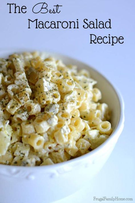 Dilantin Pasta Recipes, Best Macaroni Salad Recipe, The Best Macaroni Salad, Best Macaroni Salad, Macaroni Salad Recipe, Best Pasta Salad, Cold Pasta, Summer Recipe, Pasta Salads