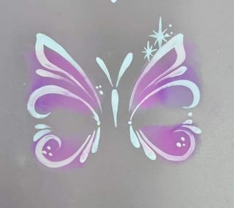 Fairy Facepainting Easy, Moth Face Paint, Facepainting Butterfly Simple, Face Painting Ideas For Kids Butterfly, Fairy Face Paint Easy For Kids, Face Painting Templates, Fairy Face Paint Easy, Face Painting Butterfly, Face Paint Butterfly