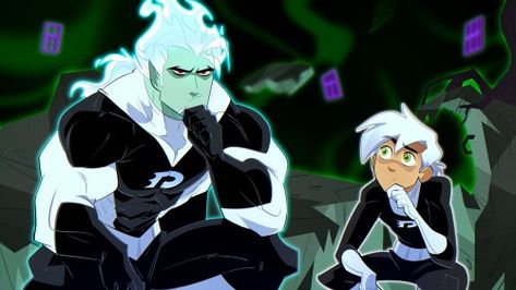 Dany Phantom, Attractive Characters, Black Pink Dress, Dan Phantom, Saturday Cartoon, Danny Fenton, Phantom Comics, Randy Cunningham, Ghost Boy