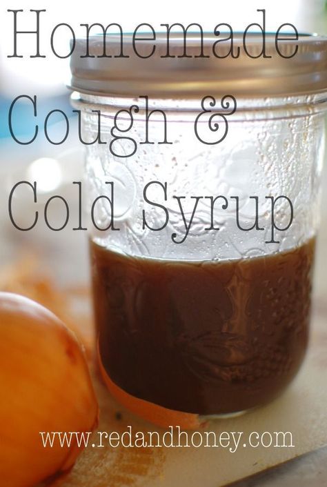 Homemade Cough & Cold Syrup. A super east recipe that actually works, and uses ingredients you probably already have in your kitchen! Make it now to have on hand for the next little while. We love this stuff! Medicinal Recipes, Cough Remedies For Kids, Cold Remedies Fast, Homemade Cough Syrup, Health Drinks, Home Remedy For Cough, Cold Cough, Natural Cold Remedies, Cold Home Remedies