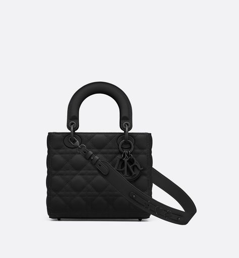 Dior Matte Bag, Lady Dior Ultra Matte Black, Lady Dior Matte Black, Lady Dior Matte, Black Lady Dior Bag, Lady Dior My Abcdior Bag, Dior Pouch, Dior And I, Womens Designer Bags