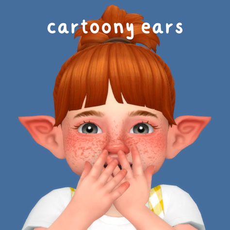 Cartoony Ears | Patreon How To Use Blender, Sims 4 Cc Skin, Elf Ears, Sims Hair, Ts4 Cc, Sims 4 Clothing, The Sims4, Sims 4 Mods, Sims 3