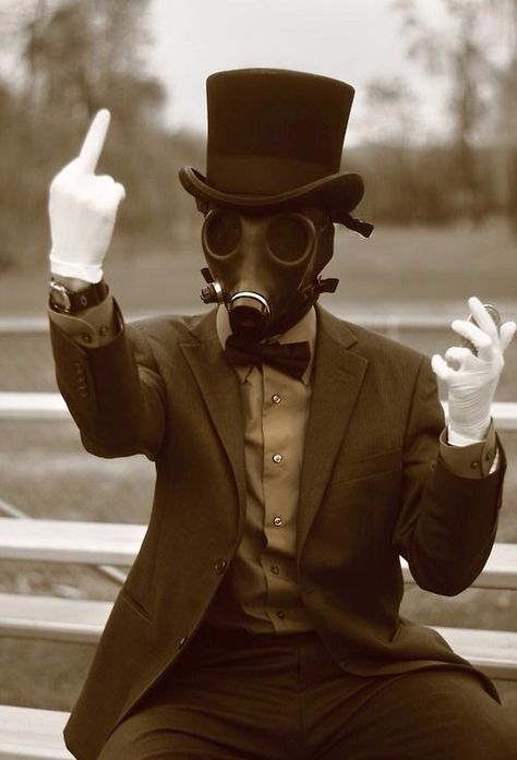 Gas Mask, Top Hat, Mask, Tumblr