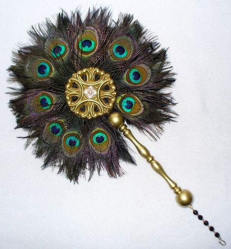 Peacock Feather Fan, Feather Fans, Antique Fans, Fancy Hands, Say Nothing, Feather Fan, Feather Crafts, Vintage Fans, Hand Fans