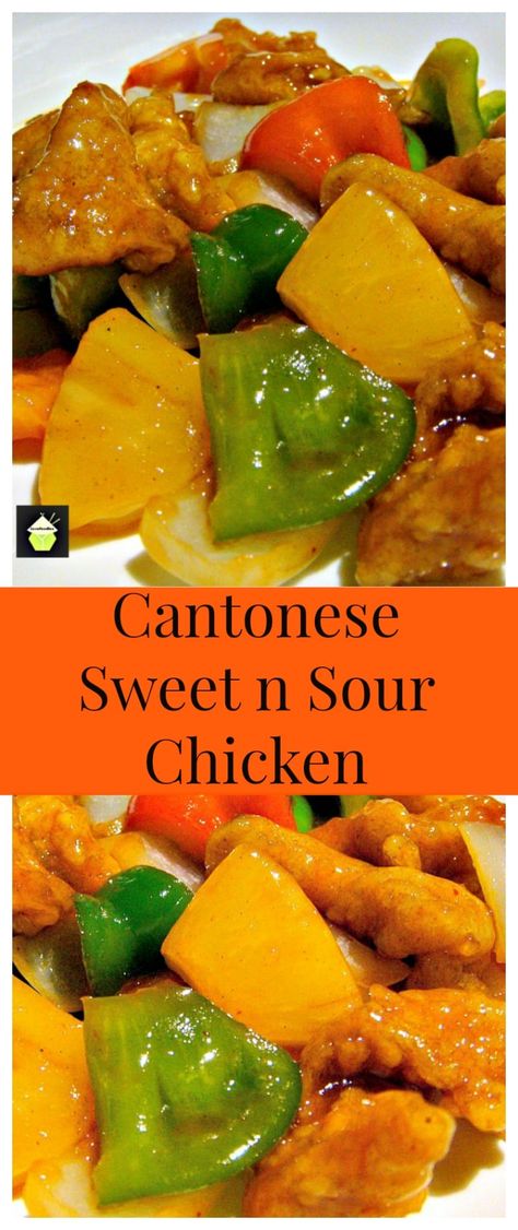 Authentic Cantonese Sweet and Sour Chicken - Come and see how to make it just like in the restaurants!  via @lovefoodies Chicken Bakes, Cantonese Food, Sweet And Sour Chicken, Mapo Tofu, Party Food Dessert, Sweet Sour Chicken, Fry Recipes, Thailand Food, Sweet N Sour Chicken