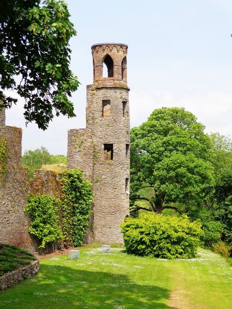 Blarney Castle HistoryBlarney Castle, as it is today, is the third to have been erected on this site. The first, in the 10th century, was a wooden structure. Around 1210 A.D. it was replaced by a stone structure which had the entrance some twenty feet above the ground on the north face. This building was demolished for foundations. In 1446 the third castle was built by Dermot McCarthy, King of Munster of which the keep still remains standing. Blarney Castle Ireland, Europe Castles, Blarney Castle, Blarney Stone, Castles To Visit, Trip To Ireland, Ireland Travel Guide, Castles In Ireland, Castles In England